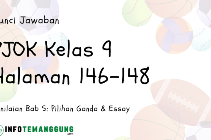 Kunci jawaban pjok kelas 9 halaman 146