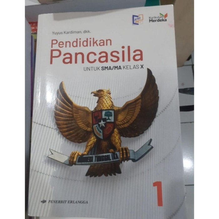 Kunci jawaban pendidikan pancasila kelas 10 kurikulum merdeka