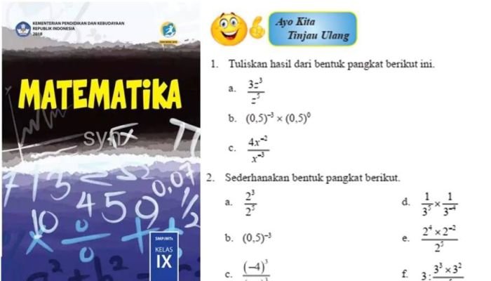 Kunci jawaban matematika kelas 9 halaman 46 47