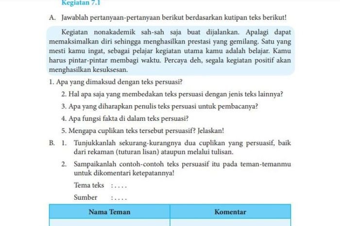 Kunci jawaban bahasa indonesia kelas 8 halaman 7