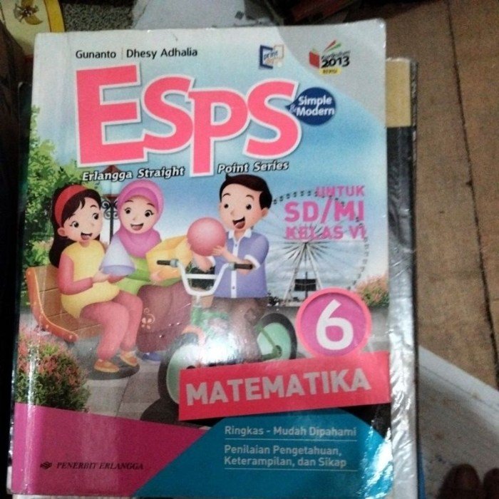Kunci jawaban esps matematika kelas 6