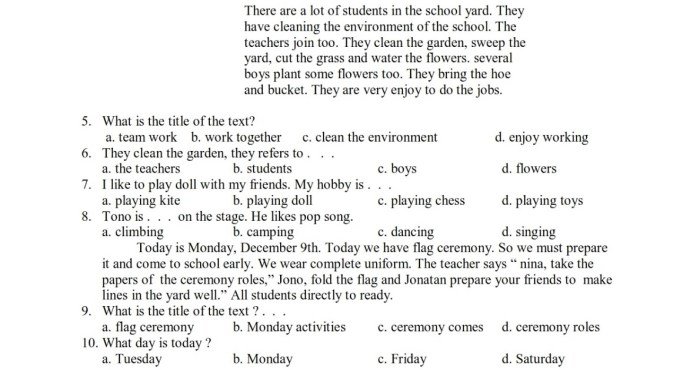 Kunci jawaban lks bahasa inggris kelas 7 semester 1