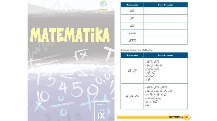 Kunci jawaban matematika kelas 9 halaman 41