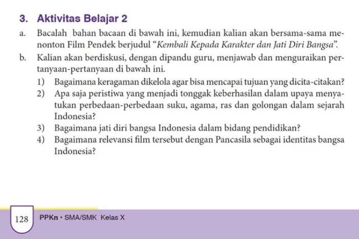 Kunci jawaban bahasa indonesia kelas 10 halaman 128