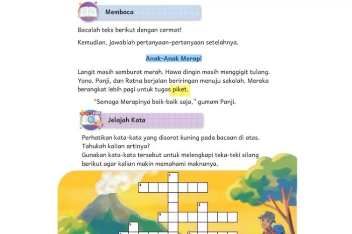 Soal bahasa indonesia kelas 4 dan kunci jawaban