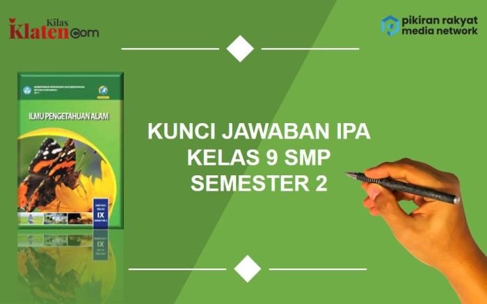 Kunci jawaban ipa kelas 9 halaman 27 semester 2