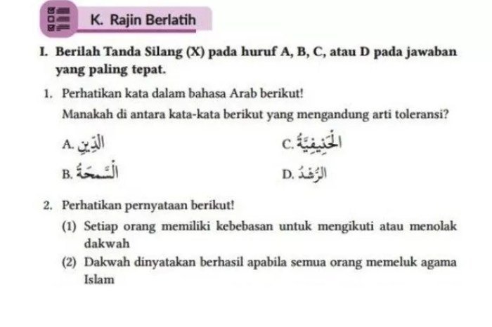 Soal pai kelas 8 semester 2 dan kunci jawaban