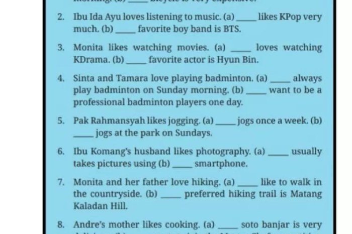 Kunci jawaban bahasa inggris kelas 7 semester 1