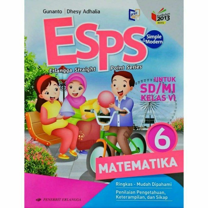 Kunci jawaban esps matematika kelas 6