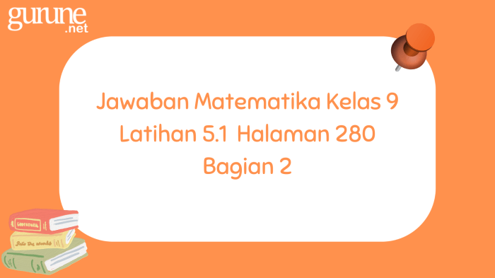 Kunci jawaban matematika kelas 9 halaman 280