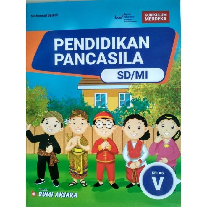 Kunci jawaban pendidikan pancasila kelas 5 kurikulum merdeka