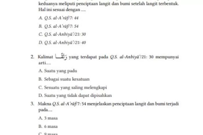 Kunci jawaban pai kelas 7 halaman 171 kurikulum merdeka