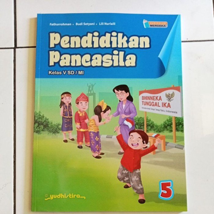 Kunci jawaban pendidikan pancasila kelas 5 kurikulum merdeka