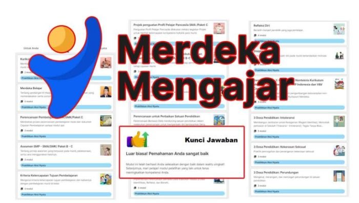 Kunci jawaban post test kurikulum merdeka modul 1