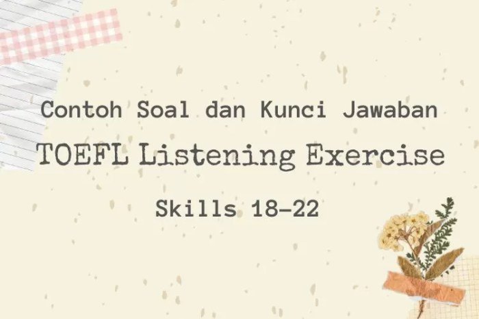 Kunci jawaban toefl listening comprehension part a