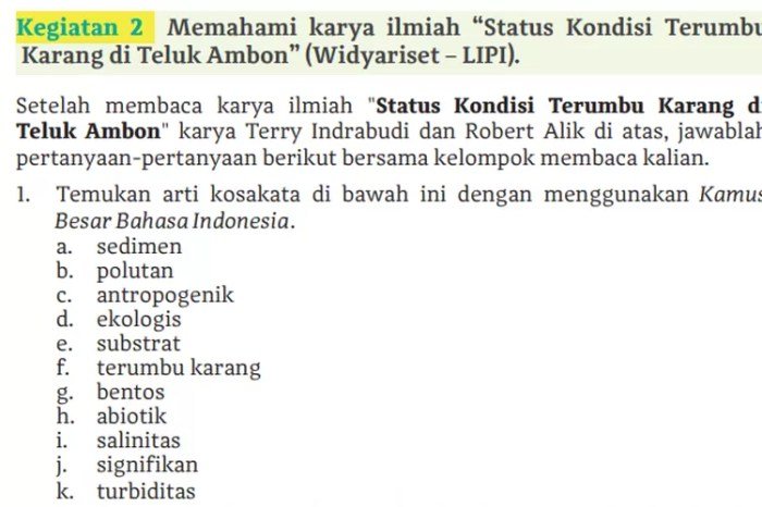 Kunci jawaban bahasa indonesia kelas 11 halaman 179