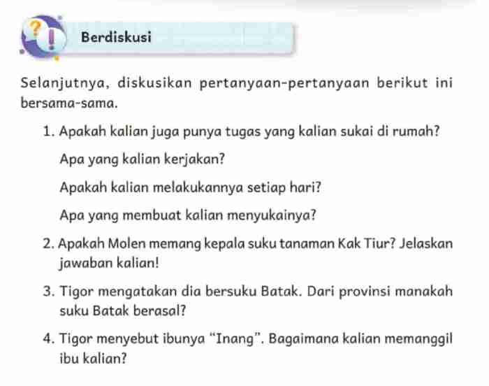 Soal bahasa indonesia kelas 4 dan kunci jawaban