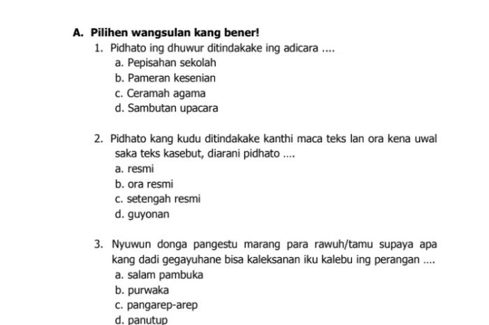 Kunci jawaban bahasa jawa kelas 9 halaman 5