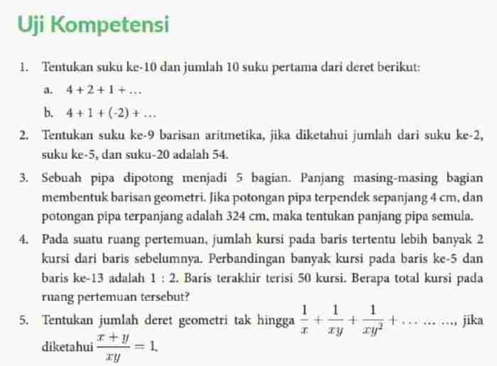 Kunci jawaban matematika kelas 10 kurikulum merdeka