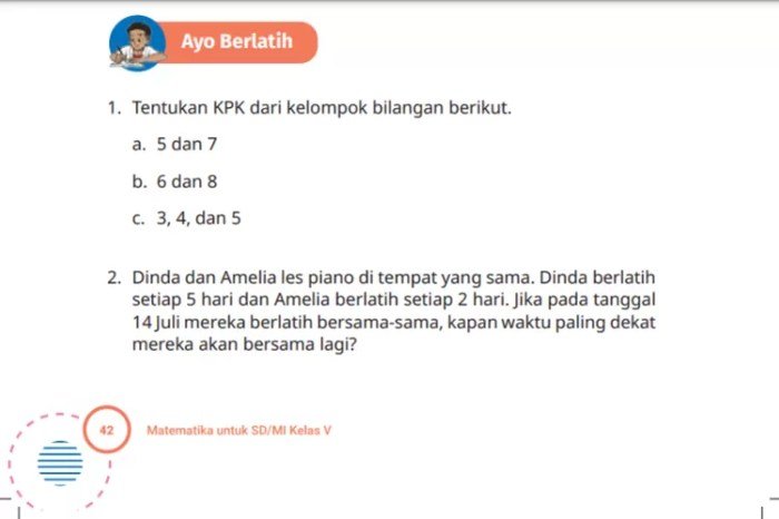 Kunci jawaban matematika kelas 5 kurikulum merdeka