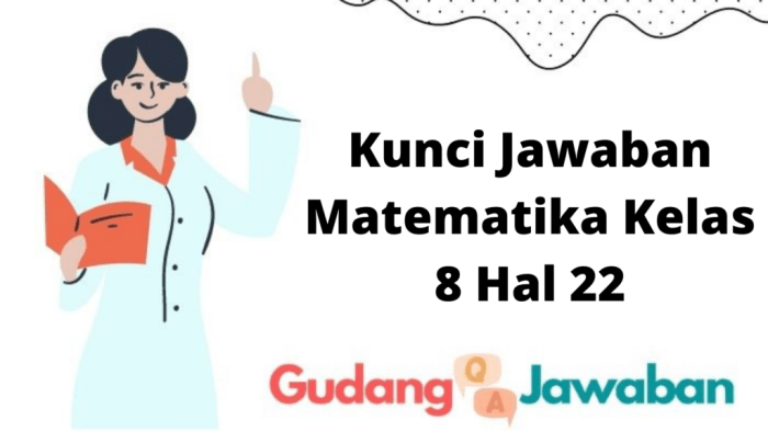 Kunci jawaban matematika kelas 8 halaman 22