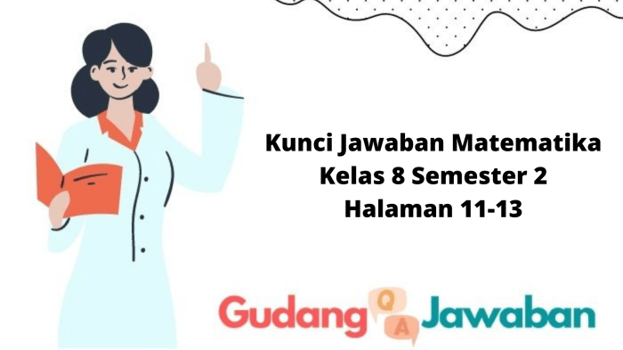 Soal mtk kelas 8 semester 2 dan kunci jawaban