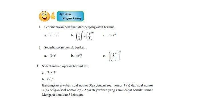 Kunci jawaban matematika kelas 9 kurikulum 2013 semester 1