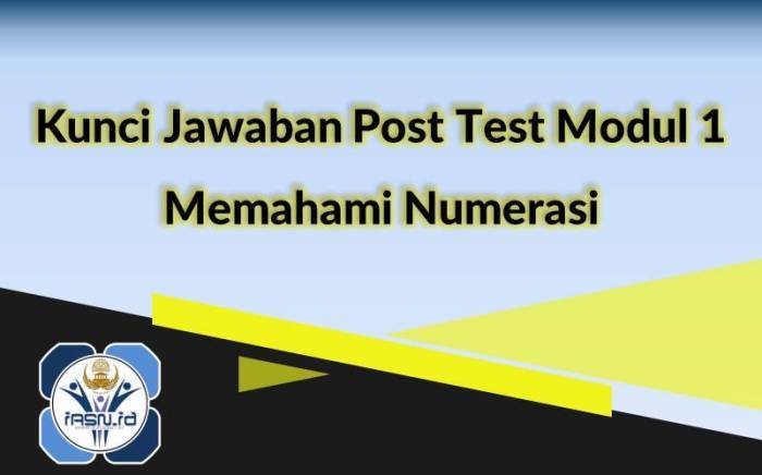 Kunci jawaban post test perencanaan pembelajaran modul 1