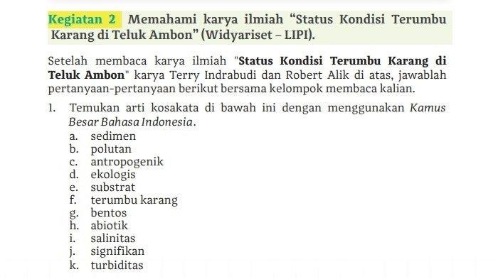 Kunci jawaban bahasa indonesia kelas 11 halaman 15