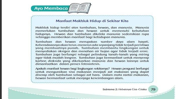 Kunci jawaban tema 4 kelas 6 halaman 70