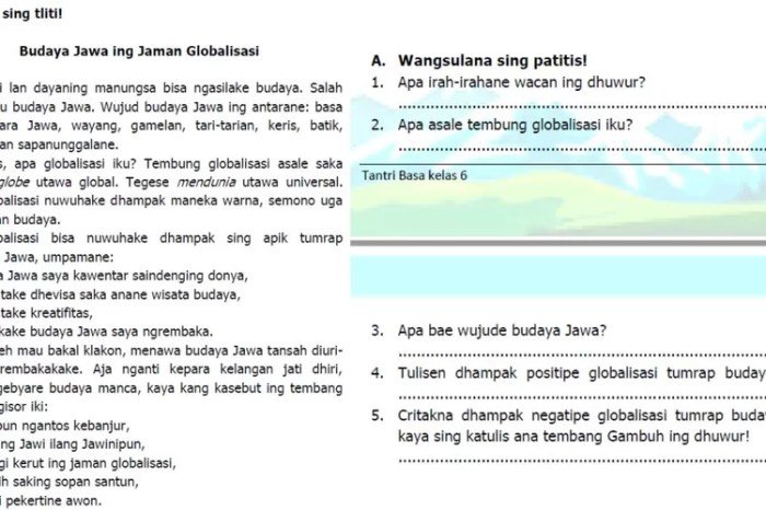 Kunci jawaban lks bahasa jawa kelas 6 semester 2