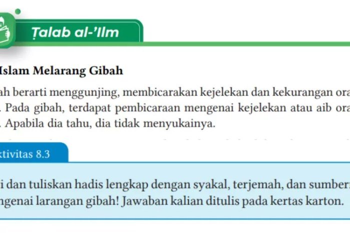 Kunci jawaban pai kelas 7 halaman 171 kurikulum merdeka