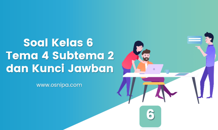 Soal tema 4 kelas 6 dan kunci jawaban