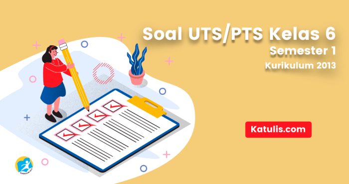 Soal pts kelas 6 semester 1 dan kunci jawaban