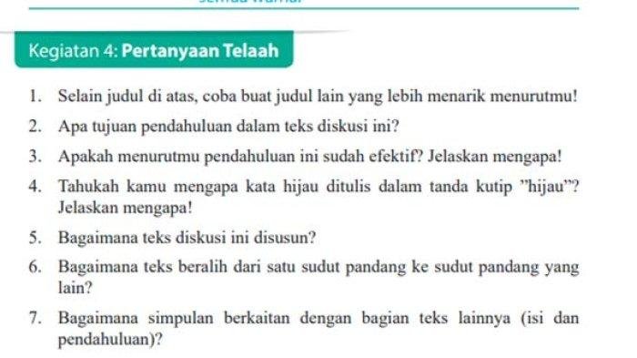 Kunci jawaban bahasa indonesia hal 126 kelas 9