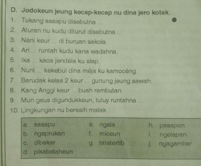 Kunci jawaban bahasa sunda