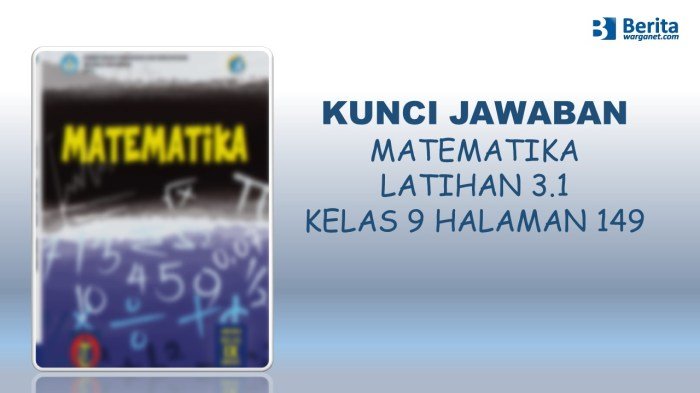 Kunci jawaban matematika kelas 9 halaman 31