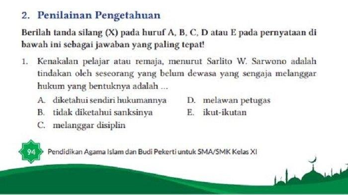 Kunci jawaban pai kelas 11 halaman 94