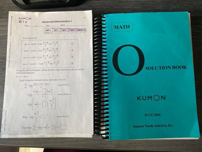Kunci jawaban kumon level m matematika