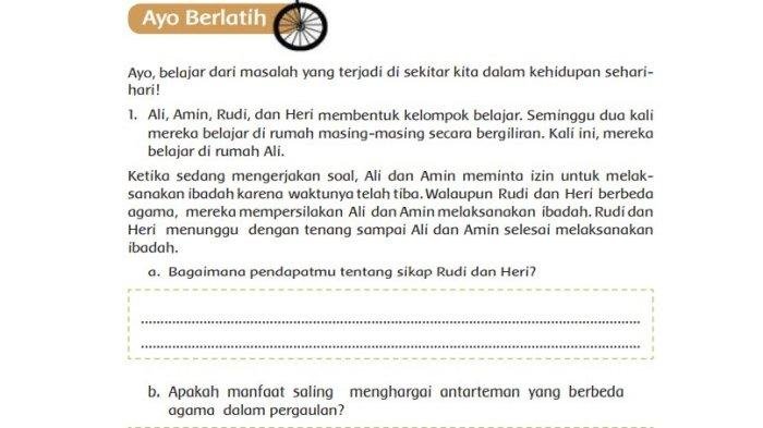 Kunci jawaban tema 7 kelas 5 halaman 71