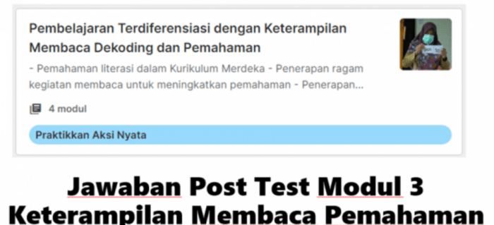 Kunci jawaban post test disiplin positif modul 3