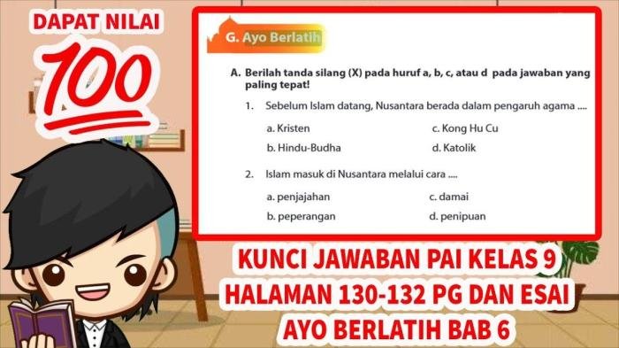 Kunci jawaban pai kelas 9 halaman 132