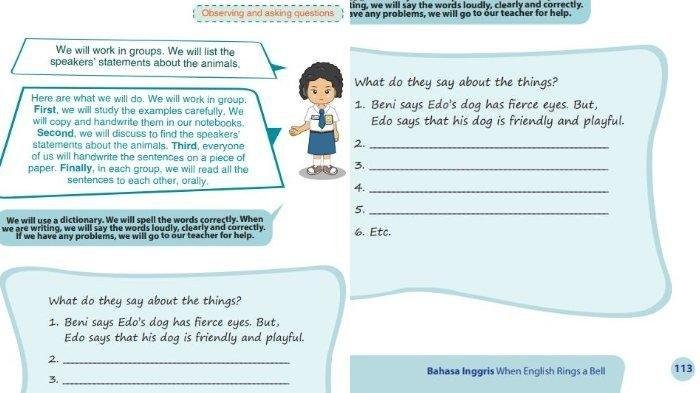 Kunci jawaban bahasa inggris kelas 7 semester 1