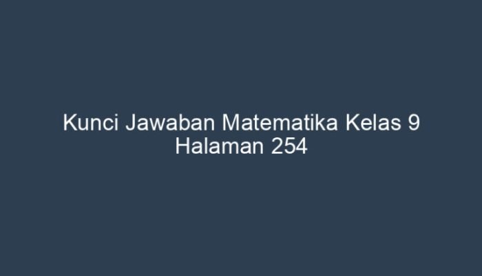 Kunci jawaban matematika kelas 9 halaman 54