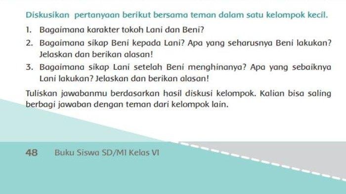 Kunci jawaban tema 4 kelas 6 halaman 91