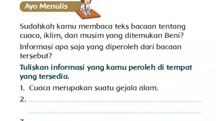 Kunci jawaban tema 5 kelas 3 halaman 33