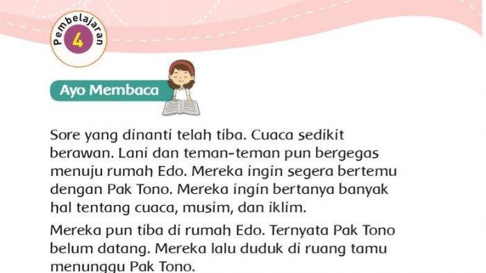 Kunci jawaban tema 5 kelas 3 halaman 4