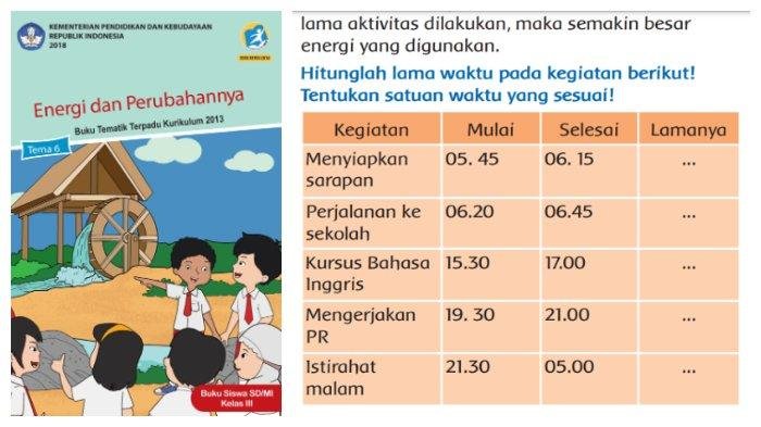 Kunci jawaban tema 6 kelas 3 halaman 61