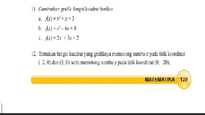 Kunci jawaban matematika kelas 9 halaman 129