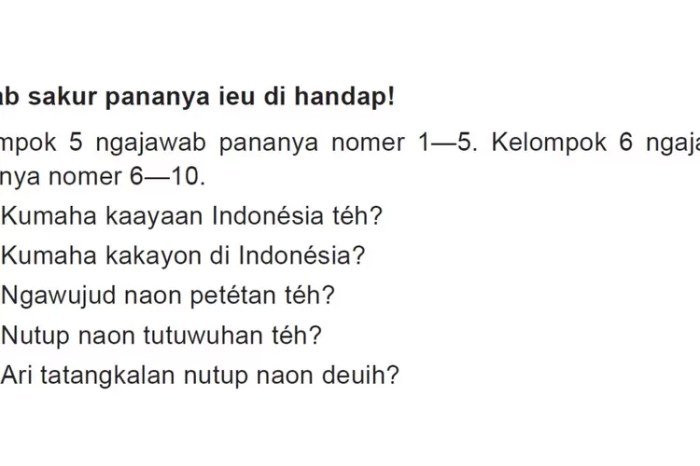 Kunci jawaban bahasa sunda
